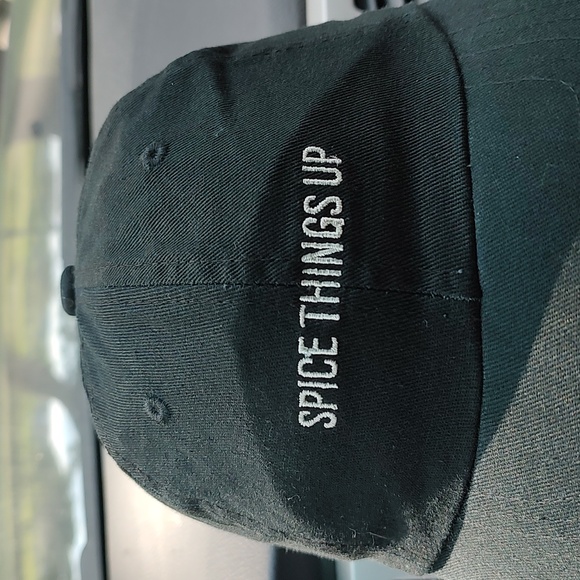 Bacardi Slideback Hat Black Adjustable Spice Things Up Embroidered Logo New - Picture 2 of 7
